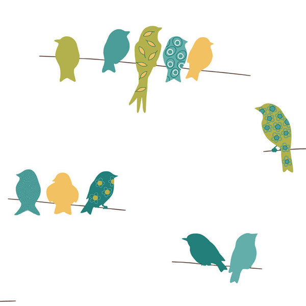 York KB8539 Bistro 750 Bird On A Wire Wallpaper