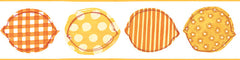York Wallpaper KB8620BD Bistro 750 Printed Lemons Border