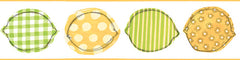 York Wallpaper KB8621BD Bistro 750 Printed Lemons Border