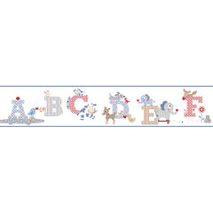 York Wallpaper KS2208BD Cool Kids Alphabet Border