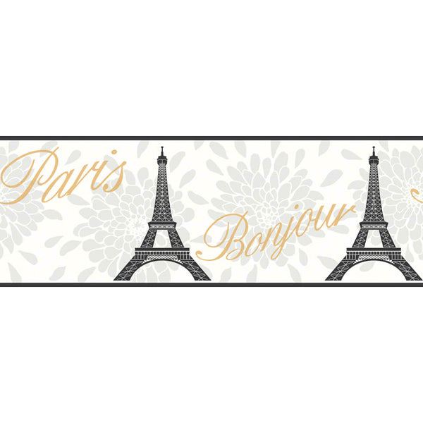 York Wallpaper KS2266B Cool Kids Paris Border