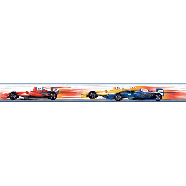York Wallpaper KS2318BD Cool Kids Race Car Border