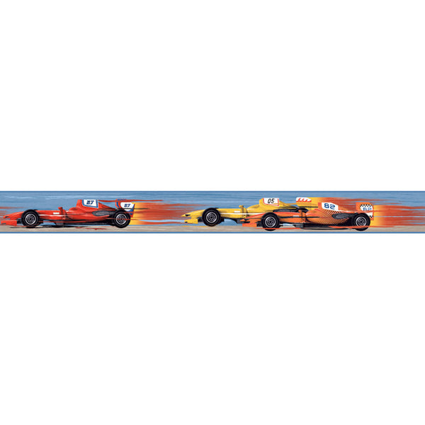 York Wallpaper KS2319BD Cool Kids Race Car Border
