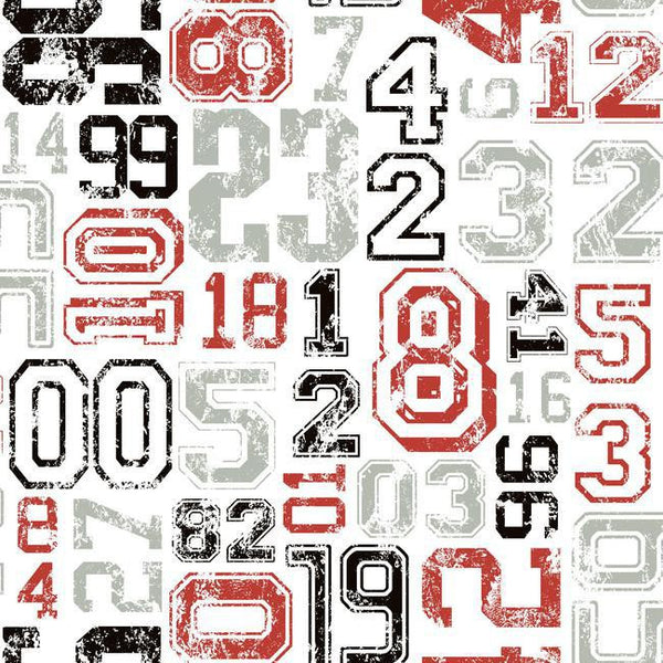 York KS2362 Cool Kids Varsity Number Wallpaper