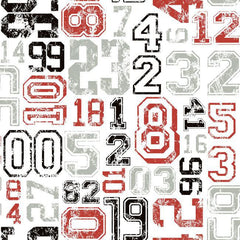 York KS2362 Cool Kids Varsity Number Wallpaper