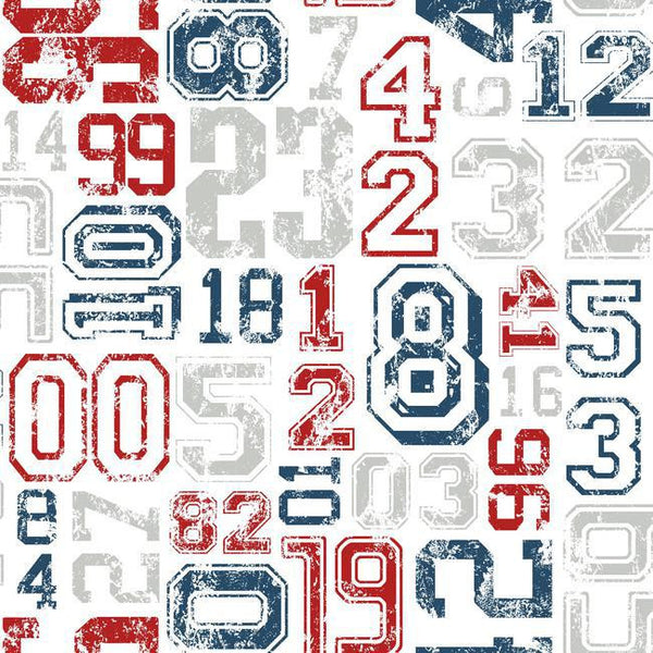 York KS2363 Cool Kids Varsity Number Wallpaper
