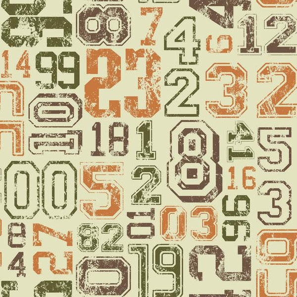 York KS2365 Cool Kids Varsity Number Wallpaper