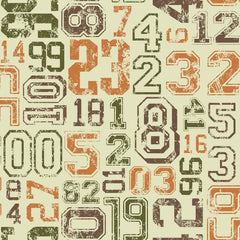 York KS2365 Cool Kids Varsity Number Wallpaper