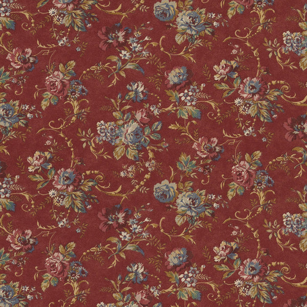 Ralph Lauren Fabric LCF14104F Dubois Floral Red