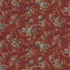 Ralph Lauren Fabric LCF14104F Dubois Floral Red