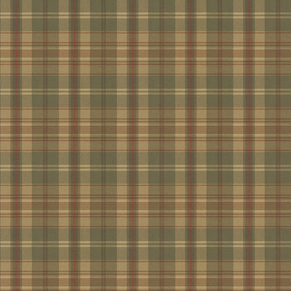 Ralph Lauren Fabric LCF17100F Ennis Plaid Olive