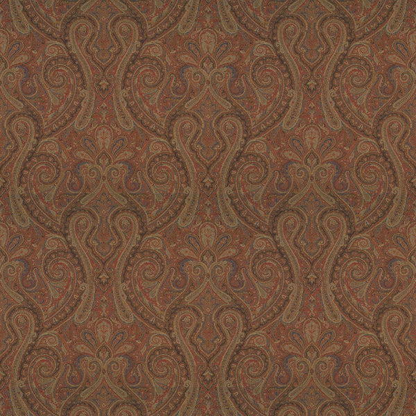 Ralph Lauren Fabric LCF18249F Assyria Paisley Red