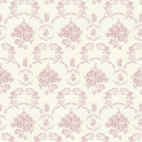 Ralph Lauren Fabric LCF18834F Saratoga Toile Rose