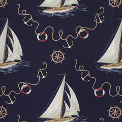 Ralph Lauren Fabric LCF18880F Inlet View Navy