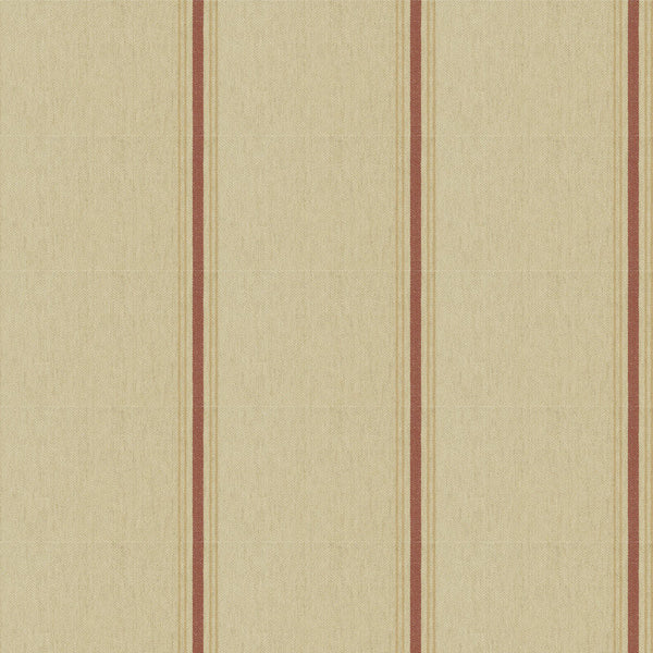Ralph Lauren Fabric LCF20217F Stamford Stripe Dusty Red