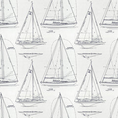Ralph Lauren Fabric LCF20918F Chesapeake White/Navy
