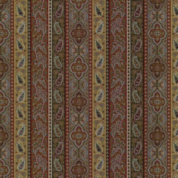 Ralph Lauren Fabric LCF22095F Chettenham Paisley Red/Sky