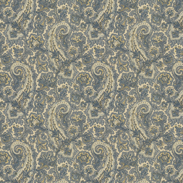 Ralph Lauren Fabric LCF24313F Ausable Paisley Blue
