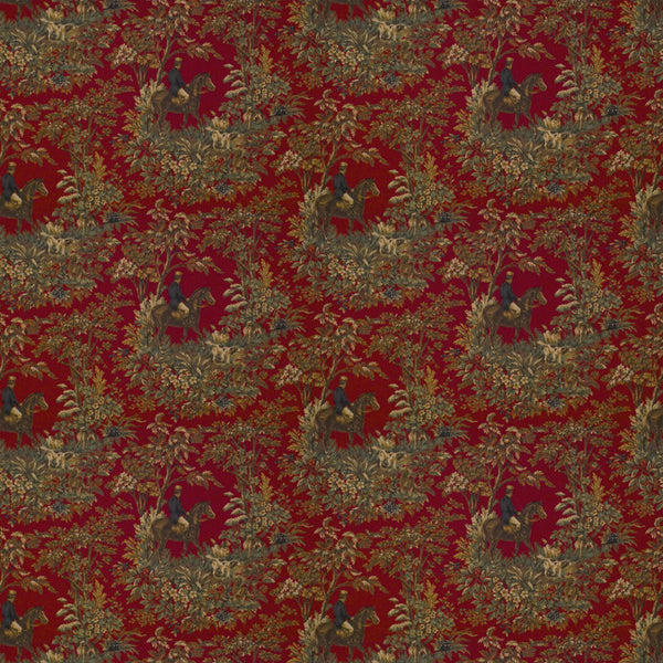 Ralph Lauren Fabric LCF24586F Ainsworth Cantebury Red