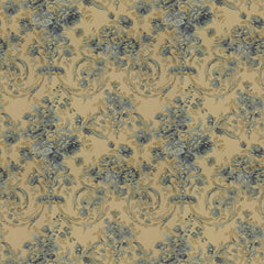 Ralph Lauren Fabric LCF28261F Gabrielle Floral Antique Blue/Tea
