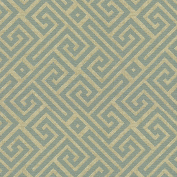 Ralph Lauren Fabric LCF30031F Fretwork Aqua