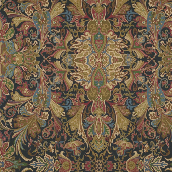 Ralph Lauren Fabric LCF40070F Lakota Paisley Imperial Blue