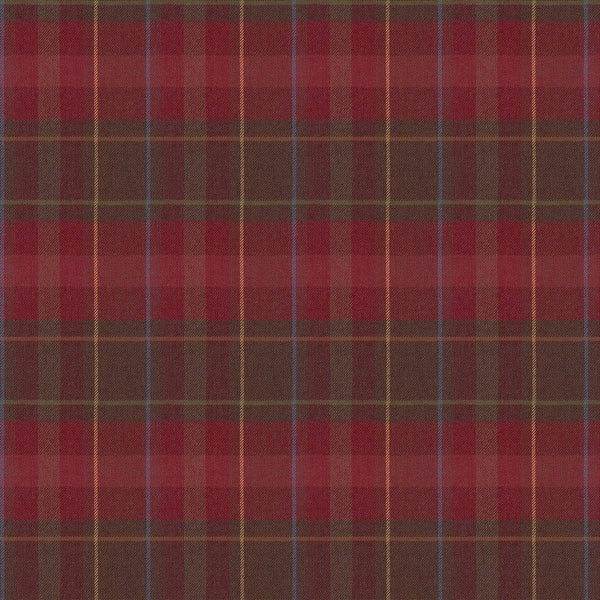 Ralph Lauren Fabric LFY14604F Highgate Plaid Burgundy