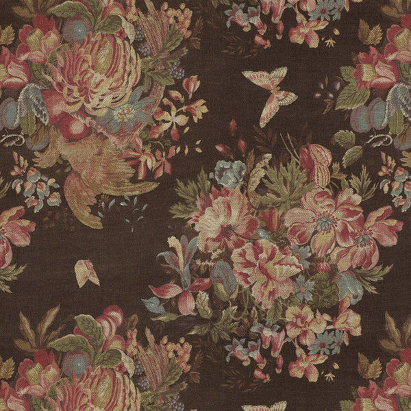 Ralph Lauren Fabric LFY60506F Bannerman Floral Chestnut