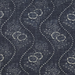 Ralph Lauren Fabric LFY64040F Etienne Floral Stripe Indigo