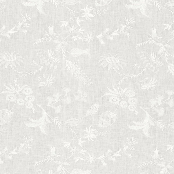 Ralph Lauren Fabric LFY64120F Juan Les Pins Embroidery Blanc
