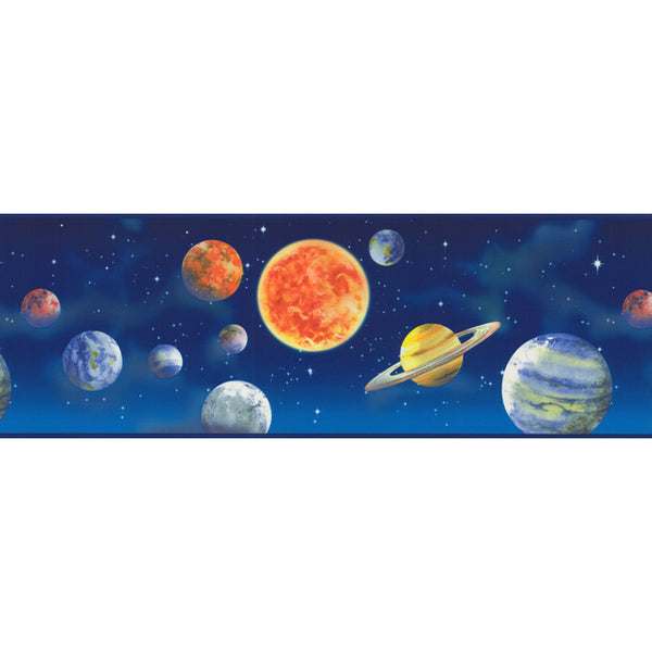 York Wallpaper LK1620B Border Portfolio II Planets Border