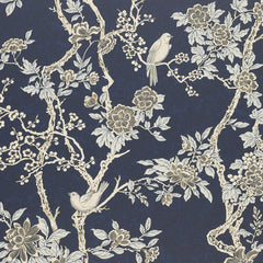 Ralph Lauren Wallpaper LWP30570W Marlowe Floral Prussian Blue