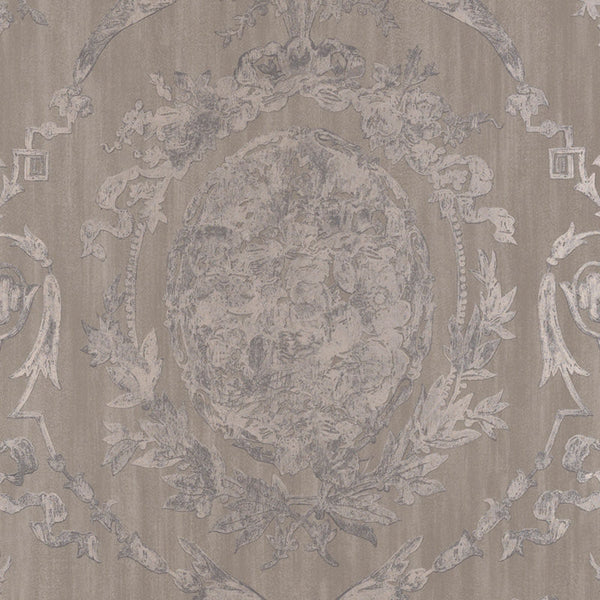 Ralph Lauren Wallpaper LWP50891W Abbeywood Damask Pewter