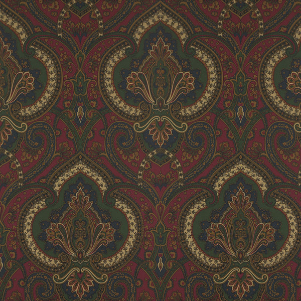 Ralph Lauren Wallpaper LWP60715W Castlehead Paisley Calvary Red