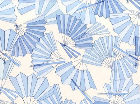 Ralph Lauren Wallpaper LWP62200W Jasmine Fan Toss Porcelain