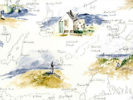 Ralph Lauren Wallpaper LWP62222W Collection Sand Bank Navy