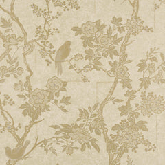 Ralph Lauren Wallpaper LWP64357W Marlowe Floral Vintage Gold