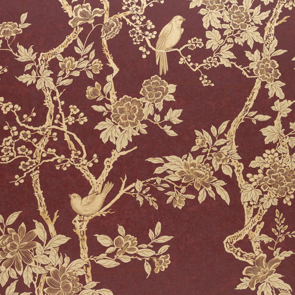 Ralph Lauren Wallpaper LWP65396W Marlowe Floral Garnet
