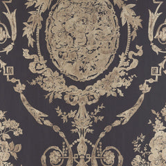 Ralph Lauren Wallpaper LWP65707W Abbeywood Damask Gilded Ebony