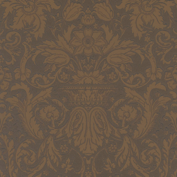 Ralph Lauren Wallpaper LWP65710W Chelsea Damask Walnut