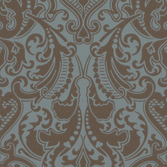Ralph Lauren Wallpaper LWP65713W Gwynne Damask Peacock