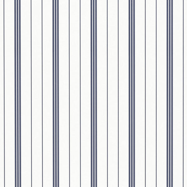 Ralph Lauren Wallpaper LWP66198W Trevor Stripe Navy