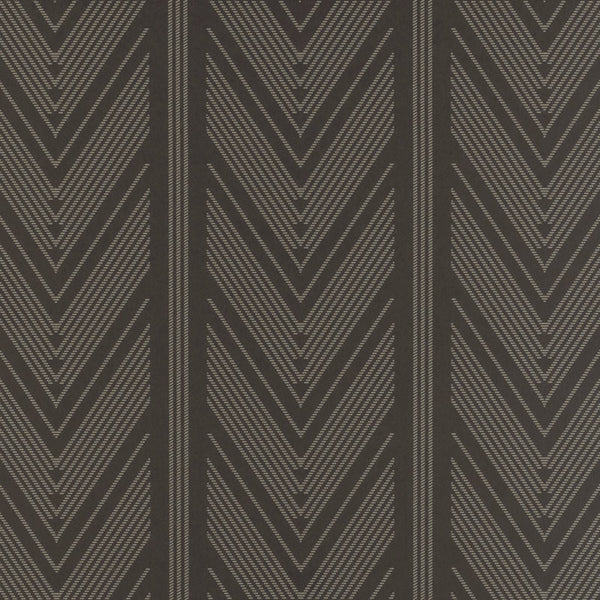 Ralph Lauren Wallpaper LWP66212W Onyx Club Stripe Black