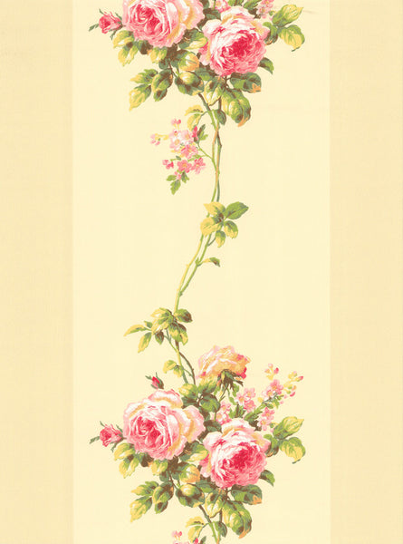 York LY4305 Casabella Rose Stripe Wallpaper