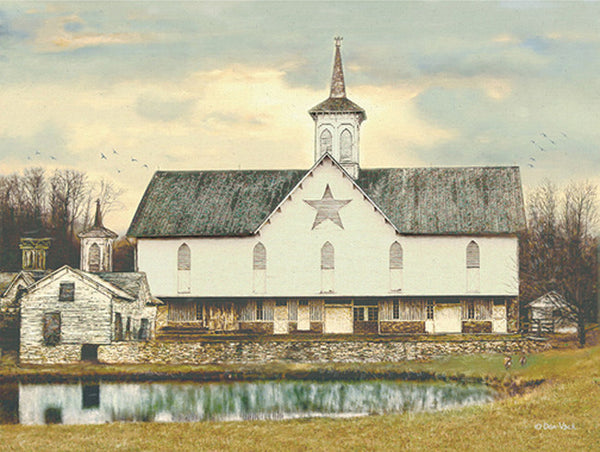 York Wallpaper MP4925MCB Star Barn Mural