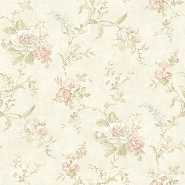 York NK2000 Nantucket Floral Trail Wallpaper