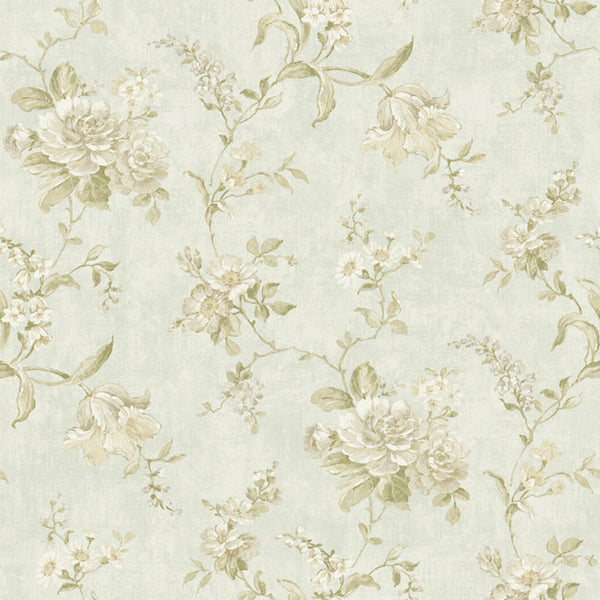 York NK2002 Nantucket Floral Trail Wallpaper