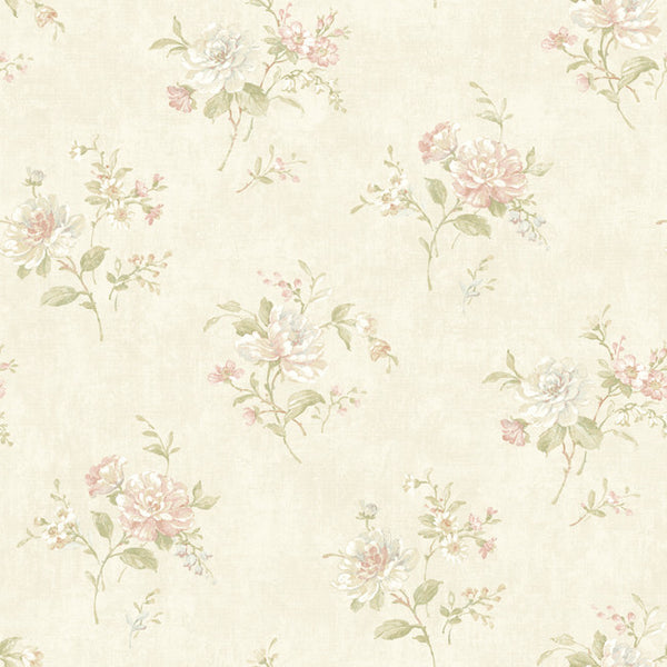 York NK2008 Nantucket Floral Bouquet Wallpaper
