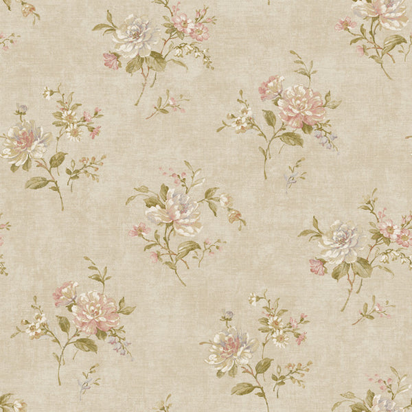 York NK2009 Nantucket Floral Bouquet Wallpaper