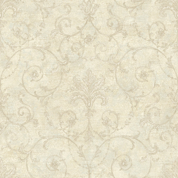 York NK2036 Nantucket Baroque Allover Wallpaper